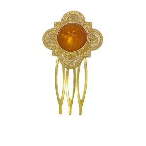 peina flor naranja
