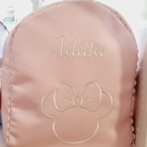 maletita polipiel minnie o mickey con nombre personalizado