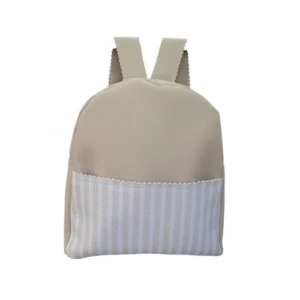 maleta infantil polipiel beige