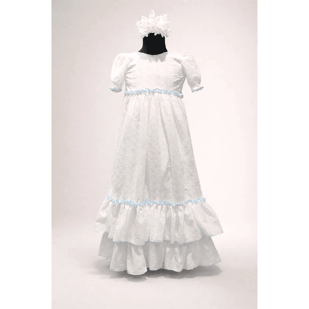 bata rociera modelo tulipán celeste