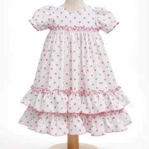 bata rociera modelo tulipán lunares artesanal